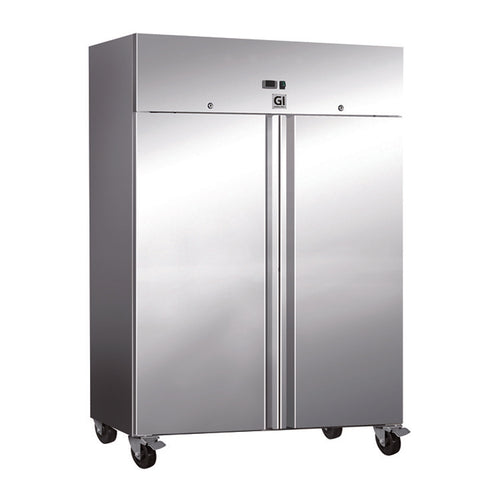 Horeca koelkast 1200L RVS – geforceerd gekoeld, 2 deuren | Gastro-Inox