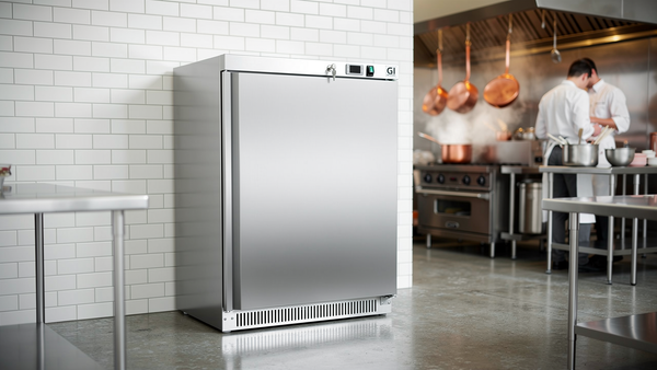 Gastro-Inox RVS koelkast 200L — statisch gekoeld