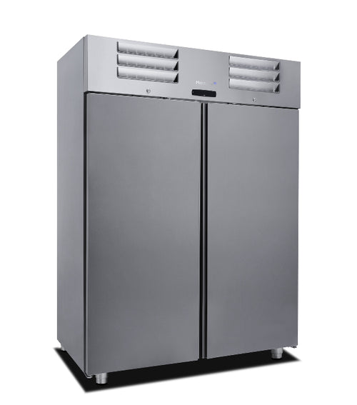 Horeca vrieskast Excel 1400L GN 2/1 RVS – geforceerd gekoeld, 2 deuren | Marecos
