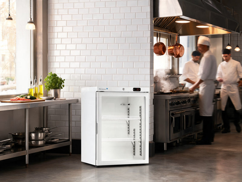 Marecos vriezer met glasdeur in keuken