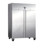 Gastro-Inox RVS koelkast 1200L — statisch gekoeld