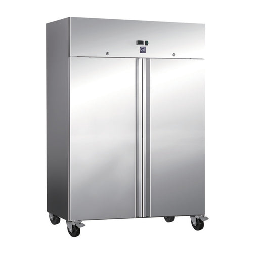 Horeca koelkast 1200L RVS – statisch met ventilator, 2 deuren | Gastro-Inox
