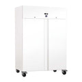 Gastro-Inox wit stalen vriezer 1200L — statisch gekoeld