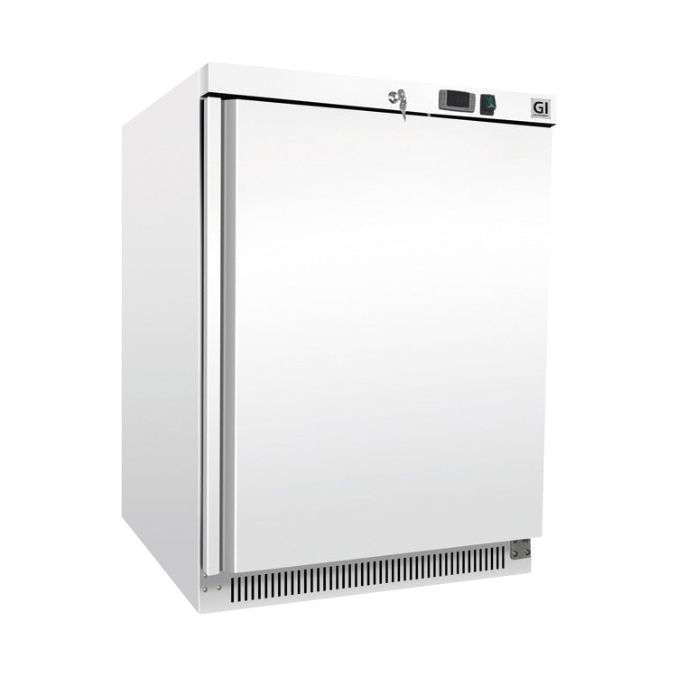 Gastro-Inox wit stalen koelkast 200L — statisch gekoeld