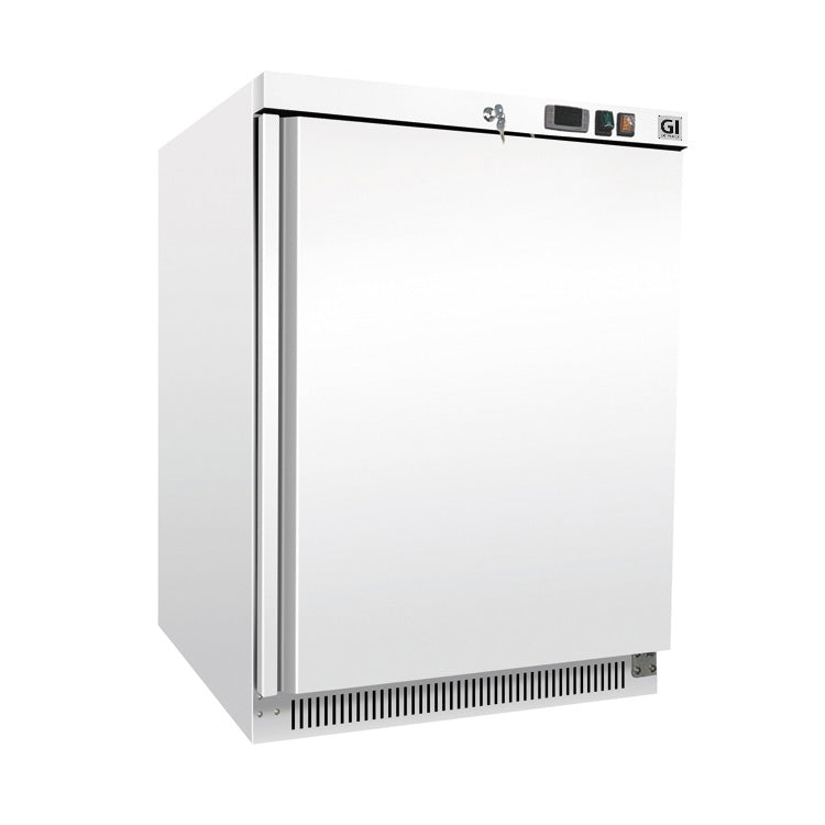 Gastro-Inox wit stalen vriezer 200L — statisch gekoeld
