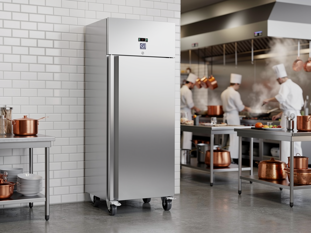 Gastro-Inox RVS koelkast 600L — statisch gekoeld