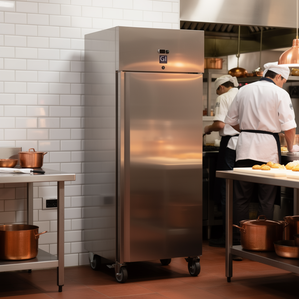 Gastro-Inox RVS vriezer 600L — statisch gekoeld