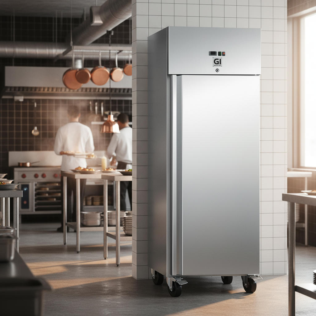 Gastro-Inox RVS vriezer 600L — geforceerd gekoeld