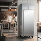 gastro inox rvs vriezer 600l geforceerd gekoeld