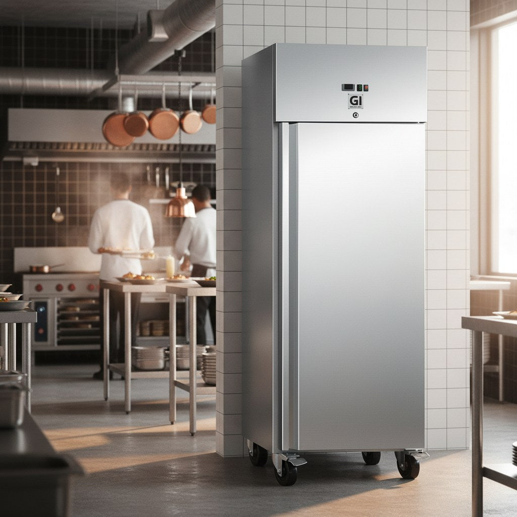gastro inox rvs vriezer 600l geforceerd gekoeld