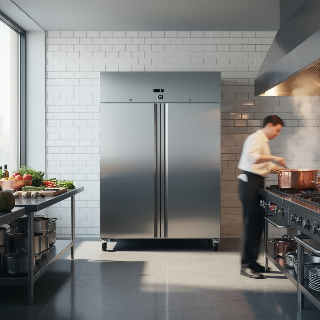 gastro inox rvs koelkast 1200l geforceerd gekoeld