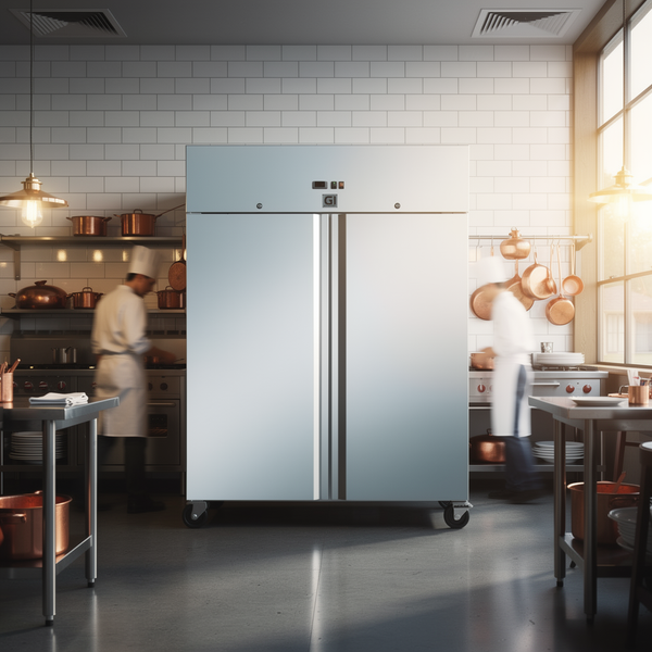 Gastro-Inox RVS vriezer 1200L — geforceerd gekoeld