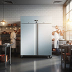 gastro inox rvs vriezer 1200l geforceerd gekoeld