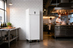gastro inox wit stalen koelkast 600l statisch gekoeld