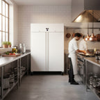 gastro inox wit stalen koelkast 1200l statisch gekoeld
