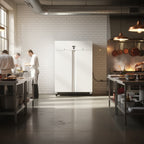 gastro inox wit stalen vriezer 1200l statisch gekoeld