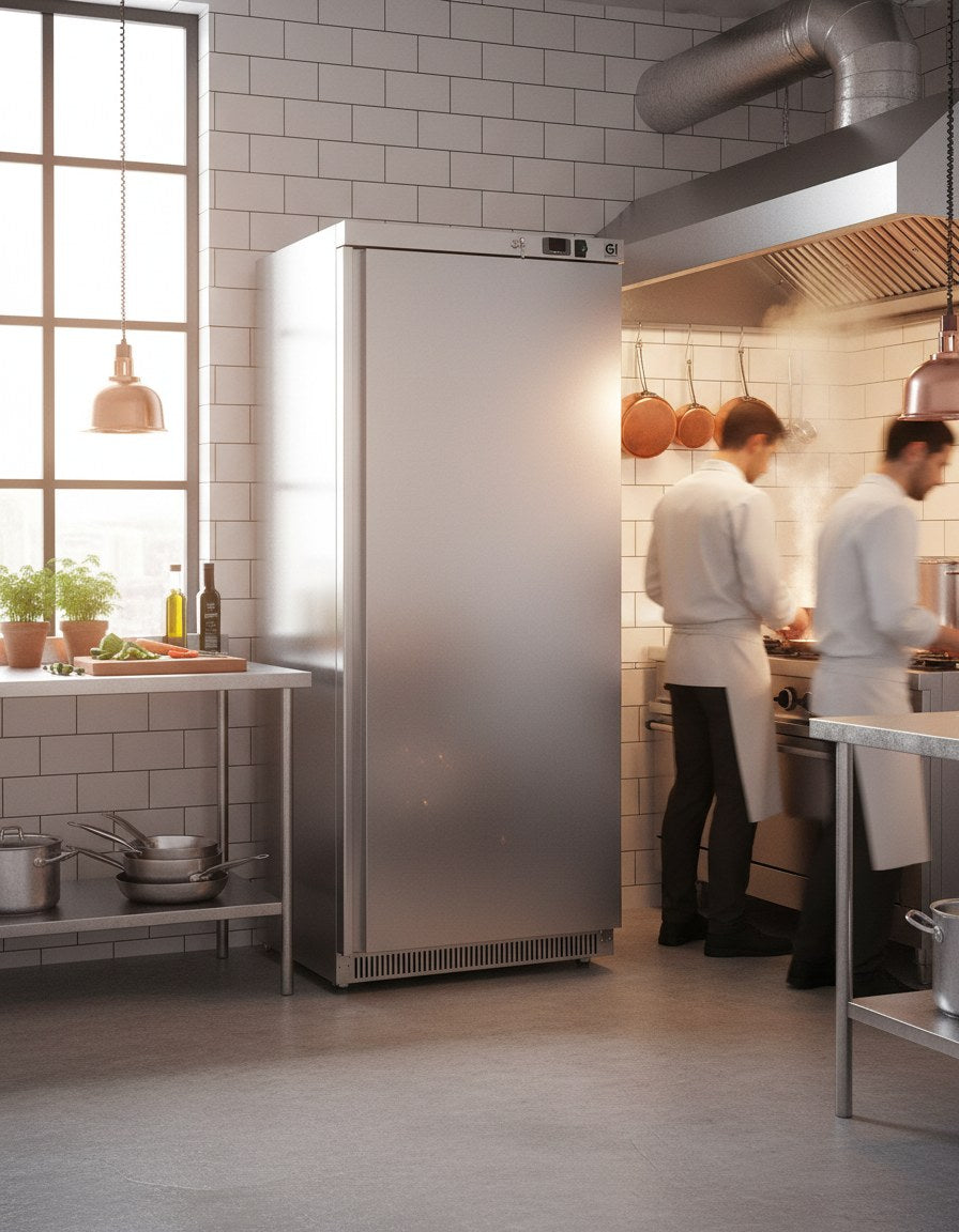 gastro inox rvs koelkast 600l statisch gekoeld serie 100