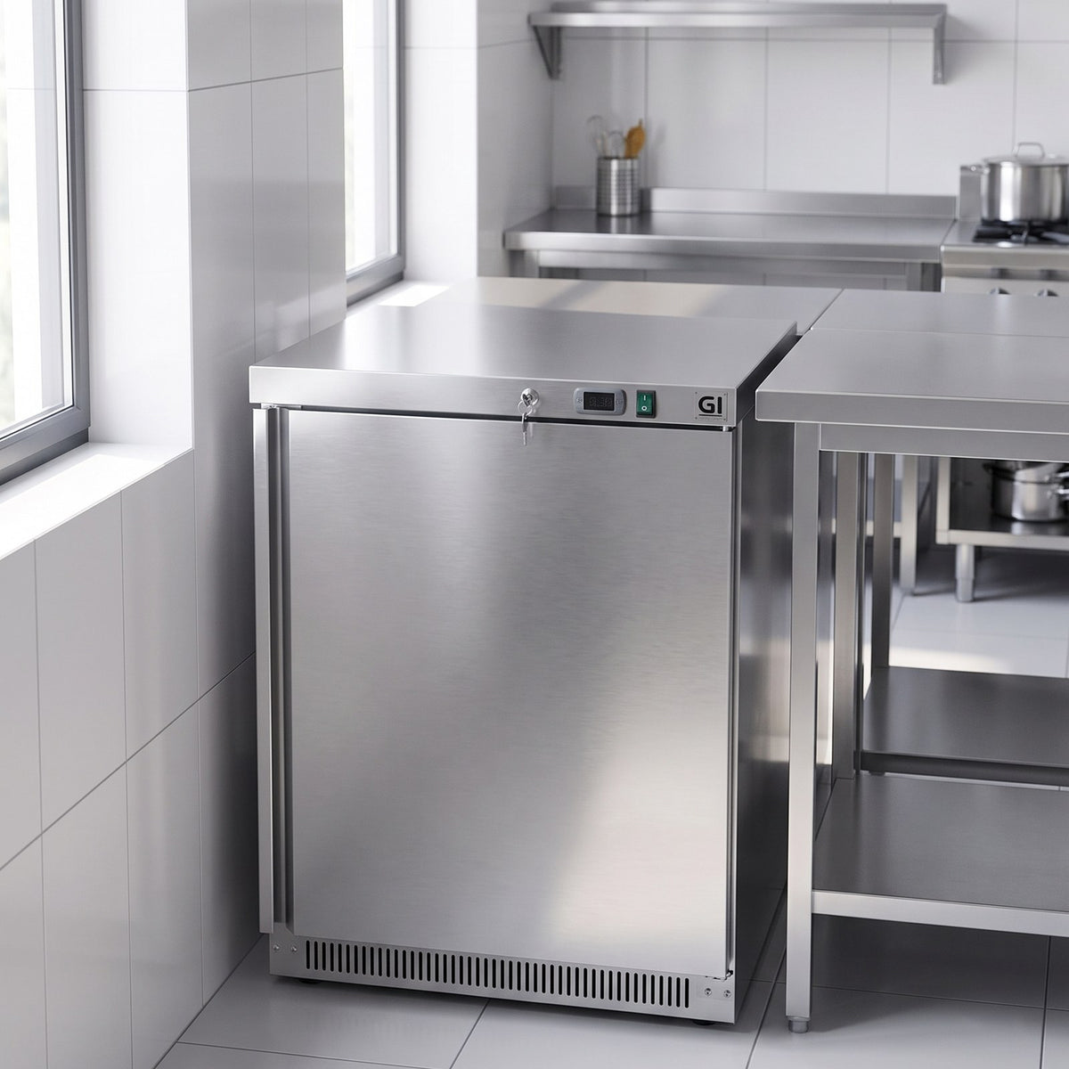gastro inox rvs koelkast 200l statisch gekoeld