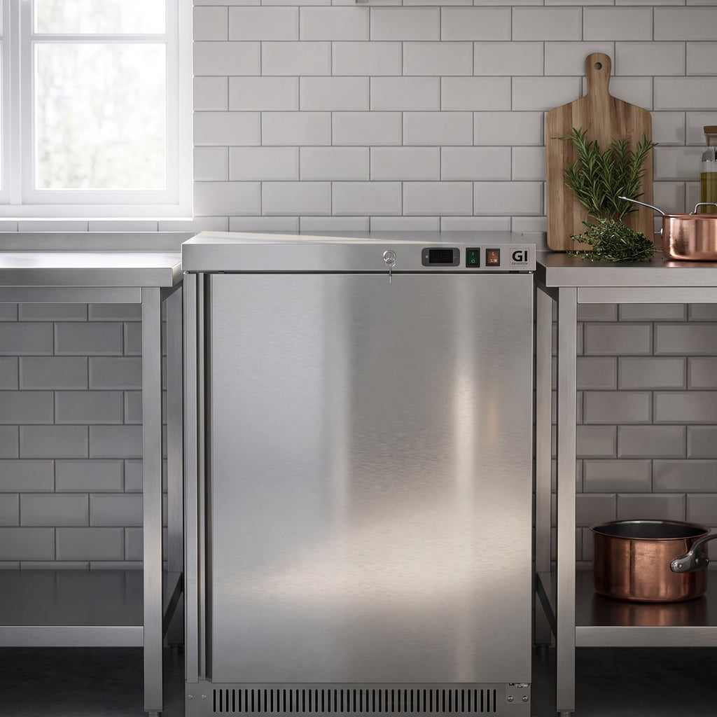 gastro inox rvs vriezer 200l statisch gekoeld
