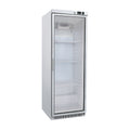 Gastro-Inox wit stalen koelkast 400L met glasdeur — statisch gekoeld