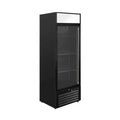 Gastro-Inox zwart stalen display koeling 600L met glasdeur — geforceerd gekoeld