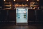 gastro inox wit stalen koelkast 200l met glasdeur statisch gekoeld