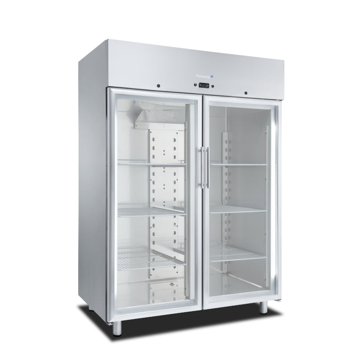 Marecos Softline RVS koelkast GN 2/1 1400L met glasdeur