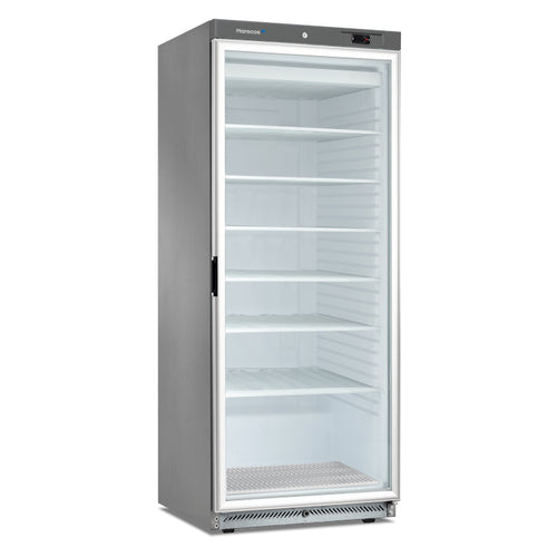 Horeca vrieskast met glazen deur 466L 600-serie GN 2/1 RVS – statisch gekoeld | Marecos