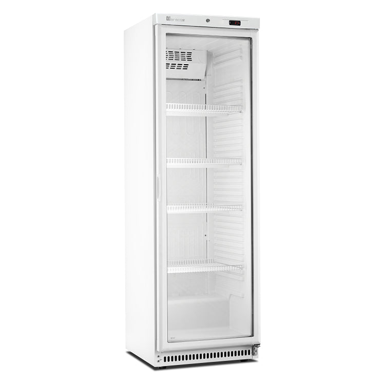 Marecos wit stalen koelkast met glasdeur 430 serie