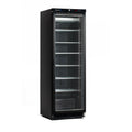 Marecos zwart stalen vriezer met glasdeur 430 serie