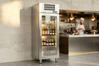 marecos excel rvs koelkast gn 2 1 700l met glasdeur