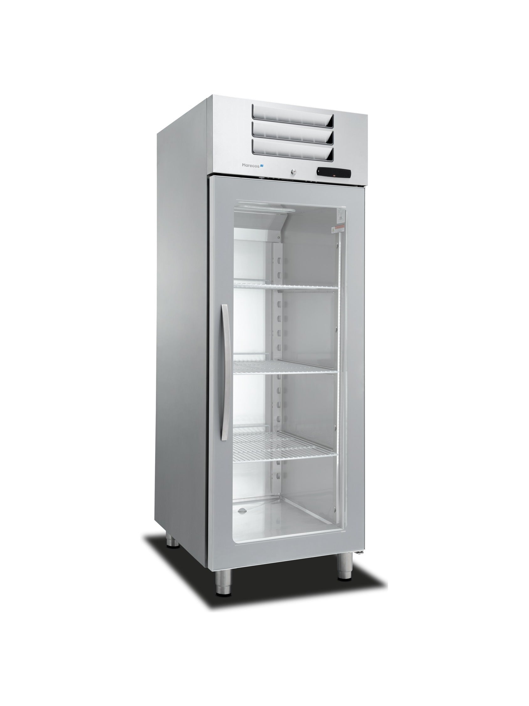 Marecos Excel RVS koelkast GN 2/1 700L met glasdeur