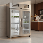 Marecos Excel RVS koelkast GN 2/1 1400L met glasdeur