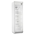 Marecos wit stalen display koeling met glasdeur en verlichte banner 400 serie