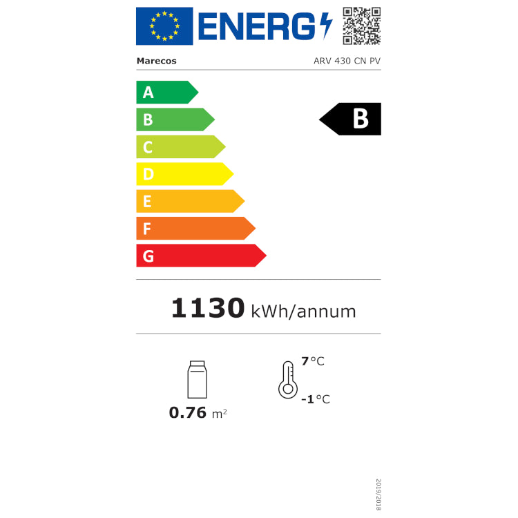 Marecos wit stalen display koeling met glasdeur en verlichte banner 400 serie